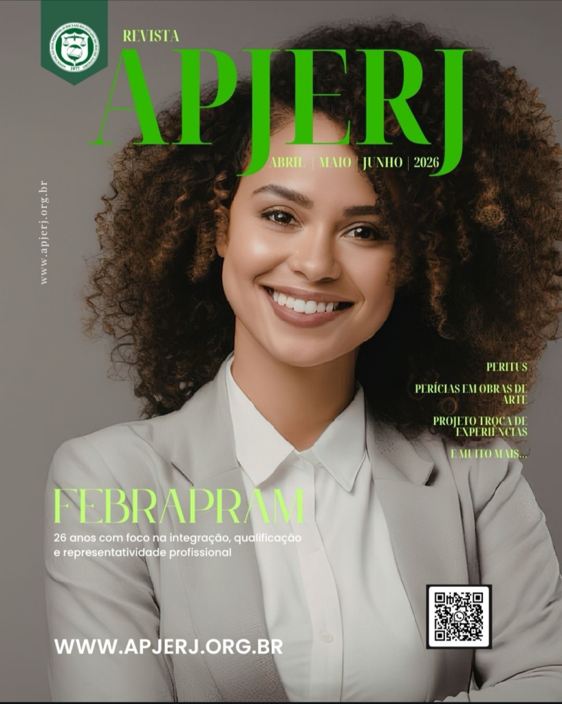 Capa da Revista APJERJ - edição abril, maio e junho de 2026, destacando a participação da Academia Nacional de Economia